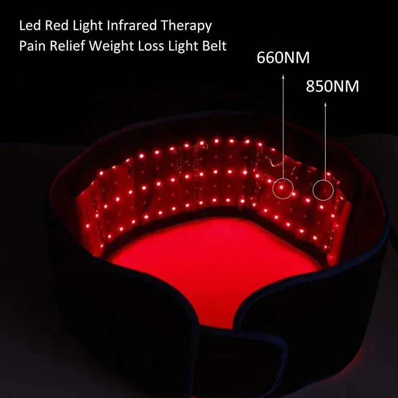 LED massagebälte – rött ljus & värme mot smärta